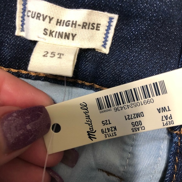 25 Tall Madewell Curvy High Rise Skinny JeanTarren - Picture 10 of 10